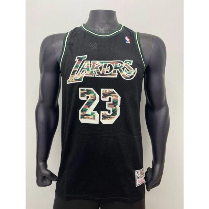 mitchell and ness lebron lakers jersey
