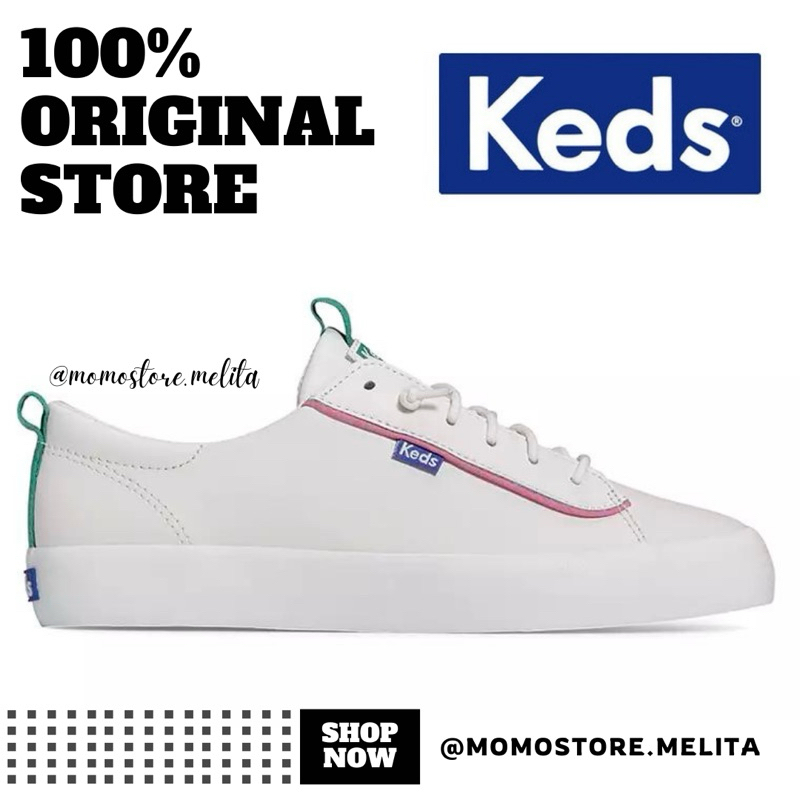 KEDS Kickback Leather Pop Binding Sneakers Branded Original Store