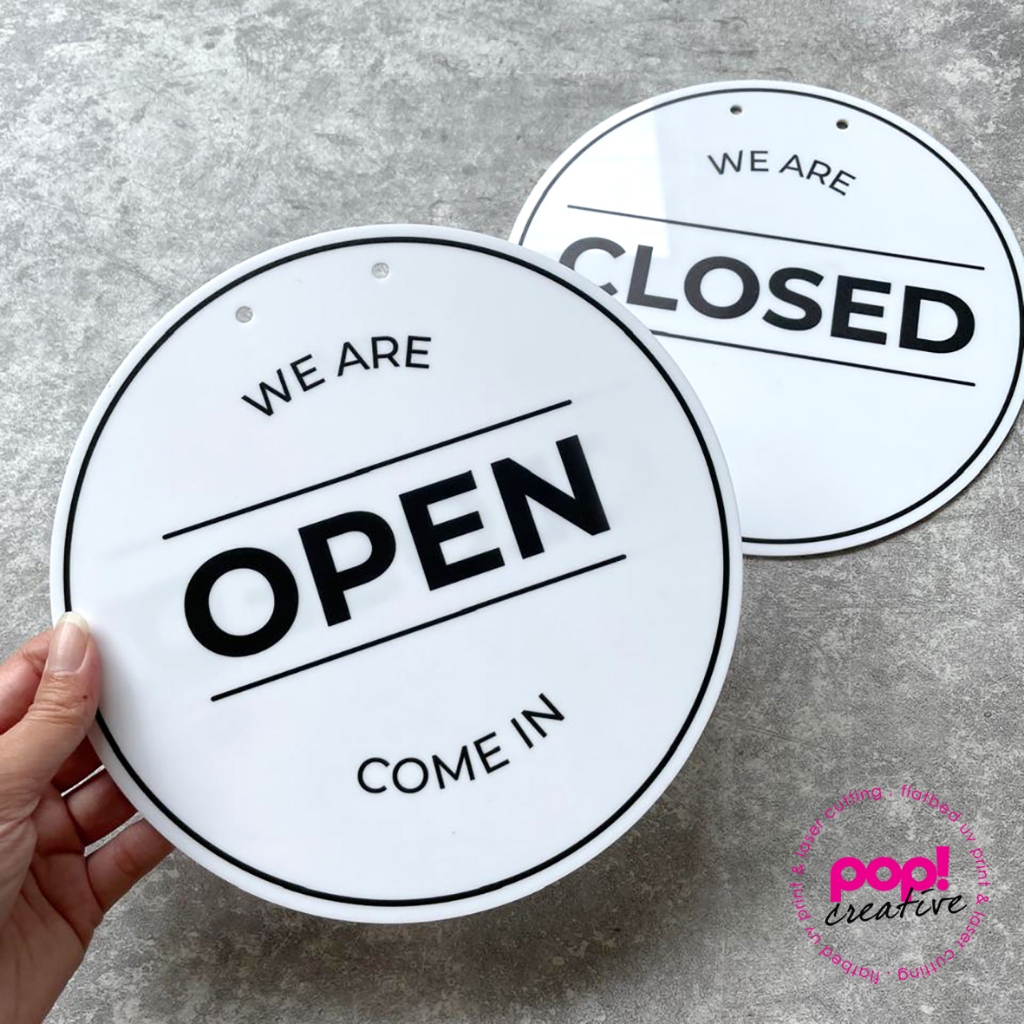 Sign Open Closed Open Close Acrylic Shop | Shopee Malaysia
