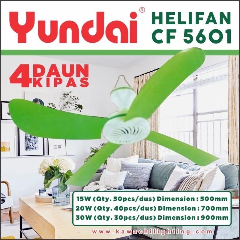 Helifan Yundai Hanging Fan Type CF-5601 4&7 Watt Ceiling Fan Mini 4 ...