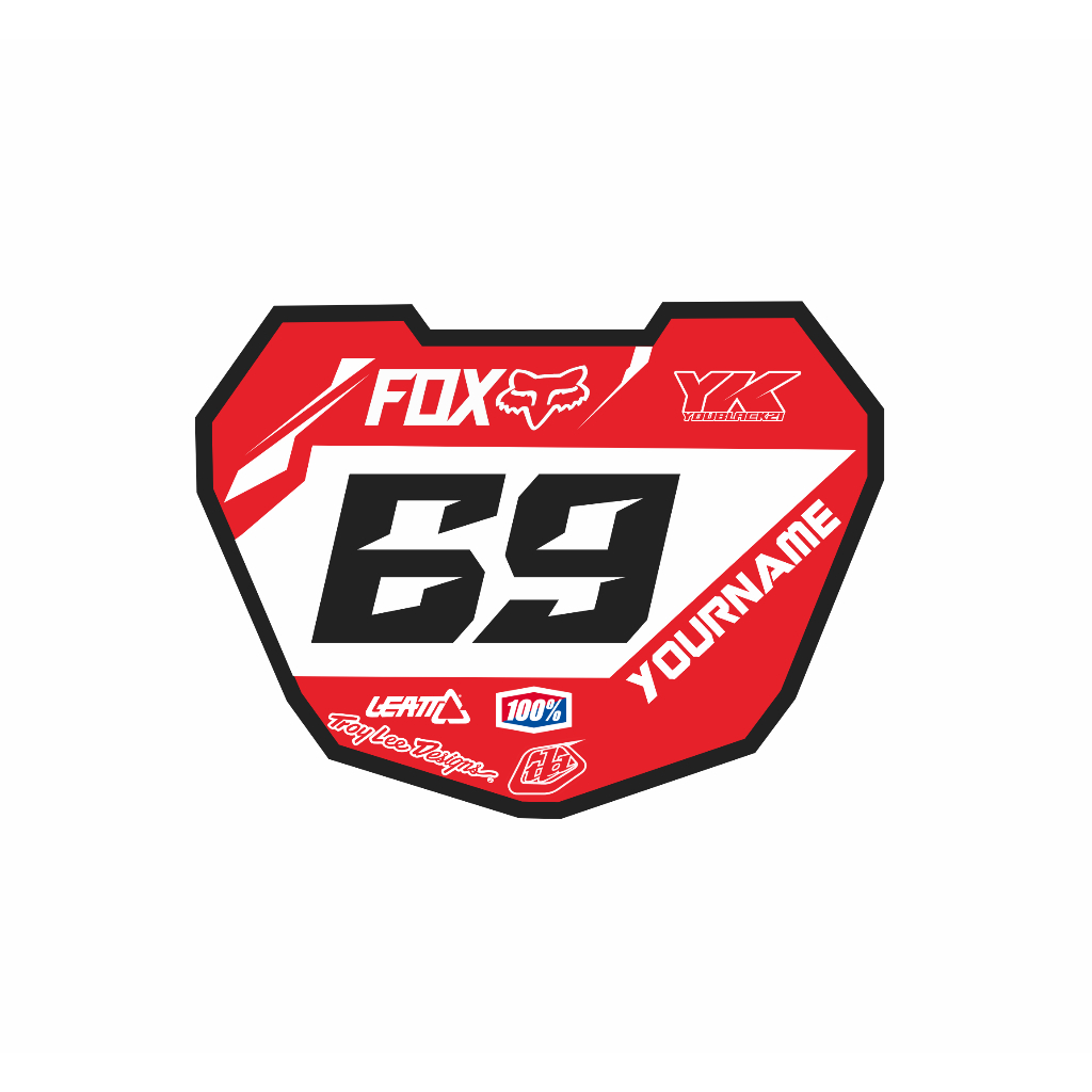 Bmx Number Plate Template BOX Number Plates