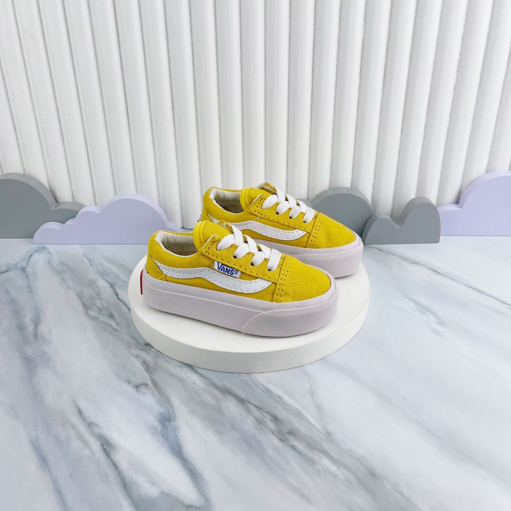 Vans Oldskool Yellow Strap Children s Shoes For Boys And Girls Shopee Malaysia