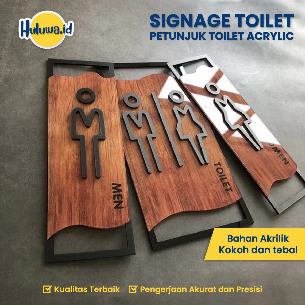 Toilet Signage / Acrylic Toilet Instructions / Toilet Sign Aesthetic ...