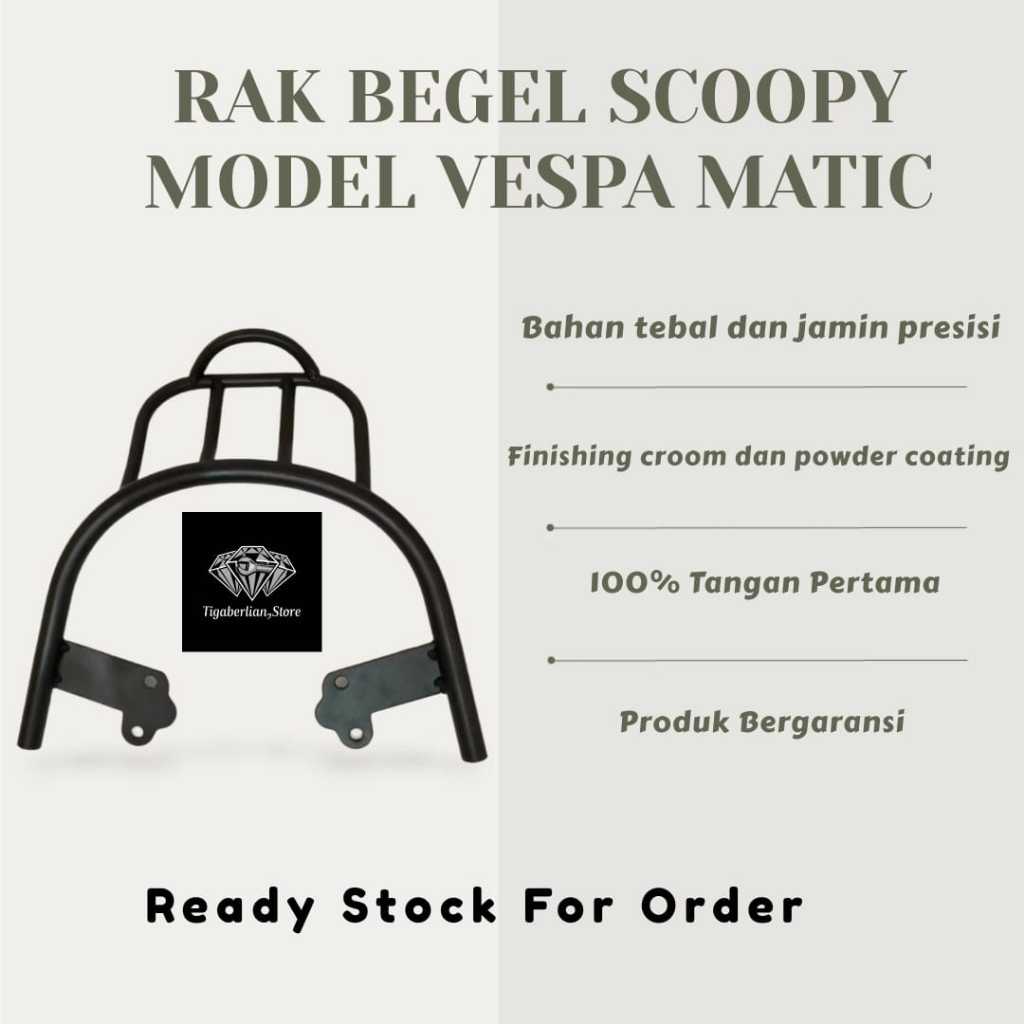 Stirrup Rack Rear Rack Planger Rack Accessories PNP Honda Scoopy Vespa ...