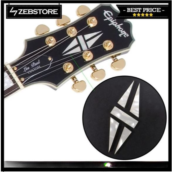 Inlay Pearl Gibson Triangle Diamond Headstock Veneer Guitar | Shopee ...