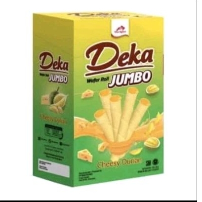 DEKA WAFER STICK JUMBO DURIAN CHEESE 1 BOX CONTAINS 20 | Shopee Malaysia