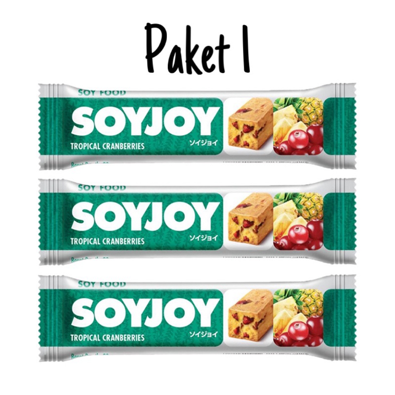Package Of 3pcs soyjoy snack bar 90 gram, Can mix Flavors by request