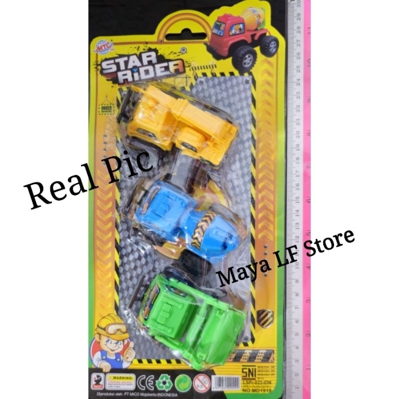 3car Truck Star Rider Toy Car Truck Constructions Car Heavy Equipment ...