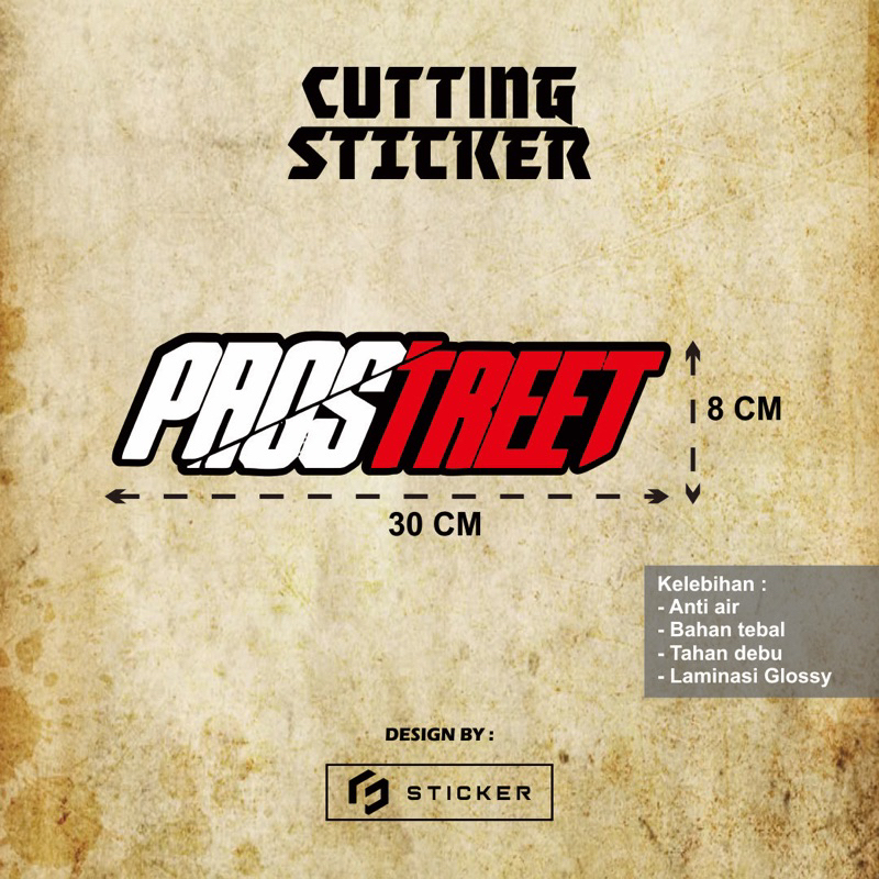 Prostreet CUTTING STICKER | For MOTORCYCLES | Waterproof OUTDOOR ...