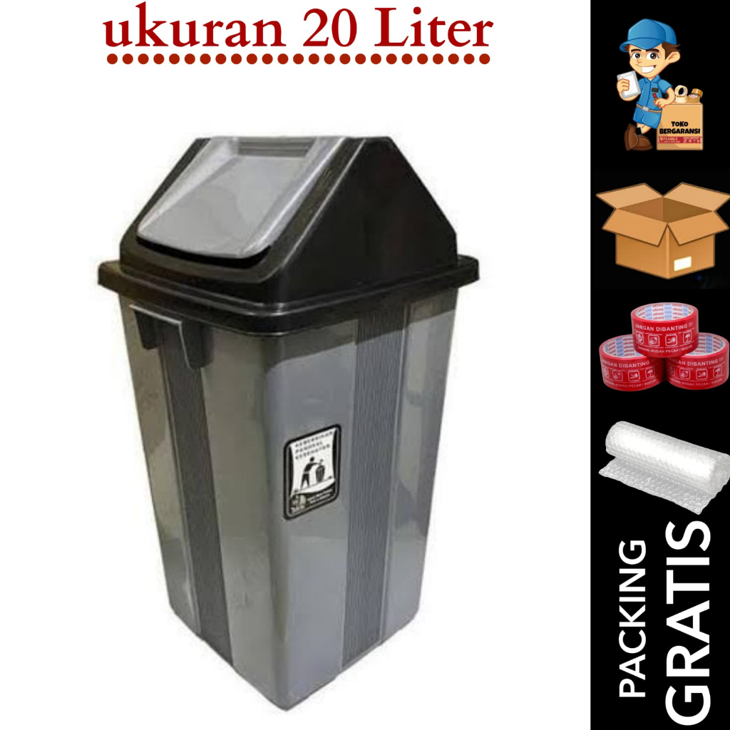 Yutaka's 20Liter Trash Can With Big Rocking Lid Shopee Malaysia