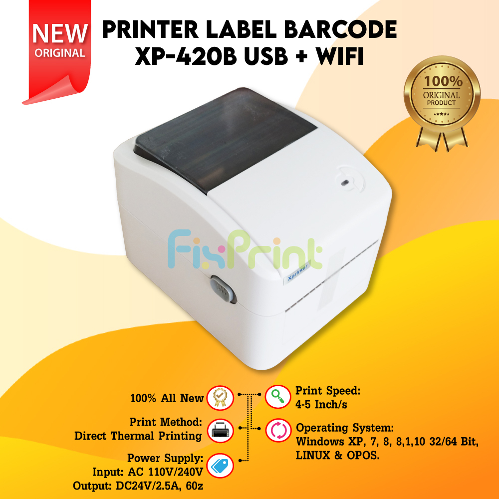 Barcode Printer Thermal Label Receipt XPRINTER XP420B XP4601 Bluetooth