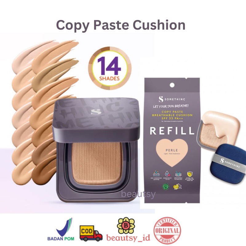 Somethinc Copy Paste Breathable Cushion SPF 33 PA+++ Full Size Refill ...