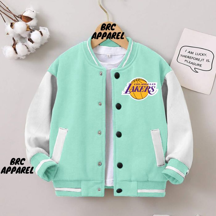 Varsity BASEBALL Jacket For Kids LAKERS Basketball NASA ASTRONAUT JAKCET For Boys And Girls Aged 2 12 Years