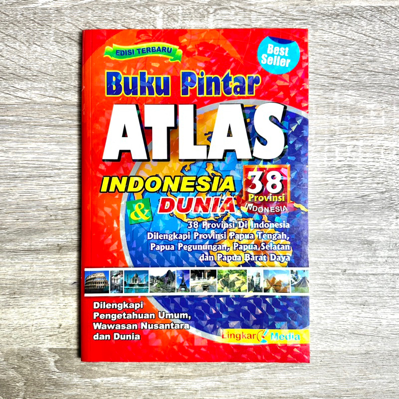 Smart Book ATLAS Indonesia and the World 38 Provinces - Complete Atlas ...