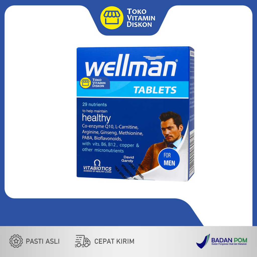 Vitabiotics WELLMAN 1 BOX Contains 30 MULTIVITAMIN And MINERAL Tablets ...