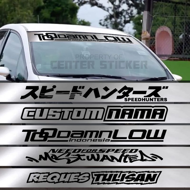 Front Car Window Stickers Can Be Customized and Requested Can be used ...