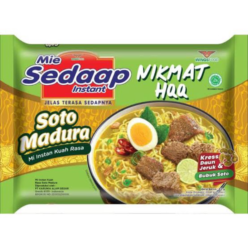 Delicious Sedaap Instant Noodles Soto Madura 82 Gr Shopee Malaysia