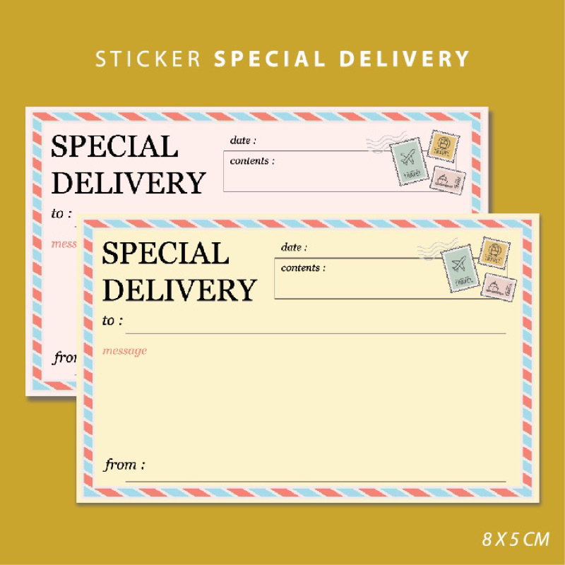 Sticker SPECIAL DELIVERY LABEL CHRISTMAS Gift STICKER CHRISTMAS Eid Al