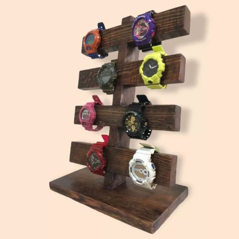 KAYU Watch Display Clock STAND DISPPLAY Clock Rack Watch HOLDER Clock