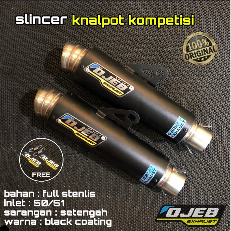 Original Competition EXHAUST OJEB EXHAUST BLACK SERIES | Shopee Malaysia