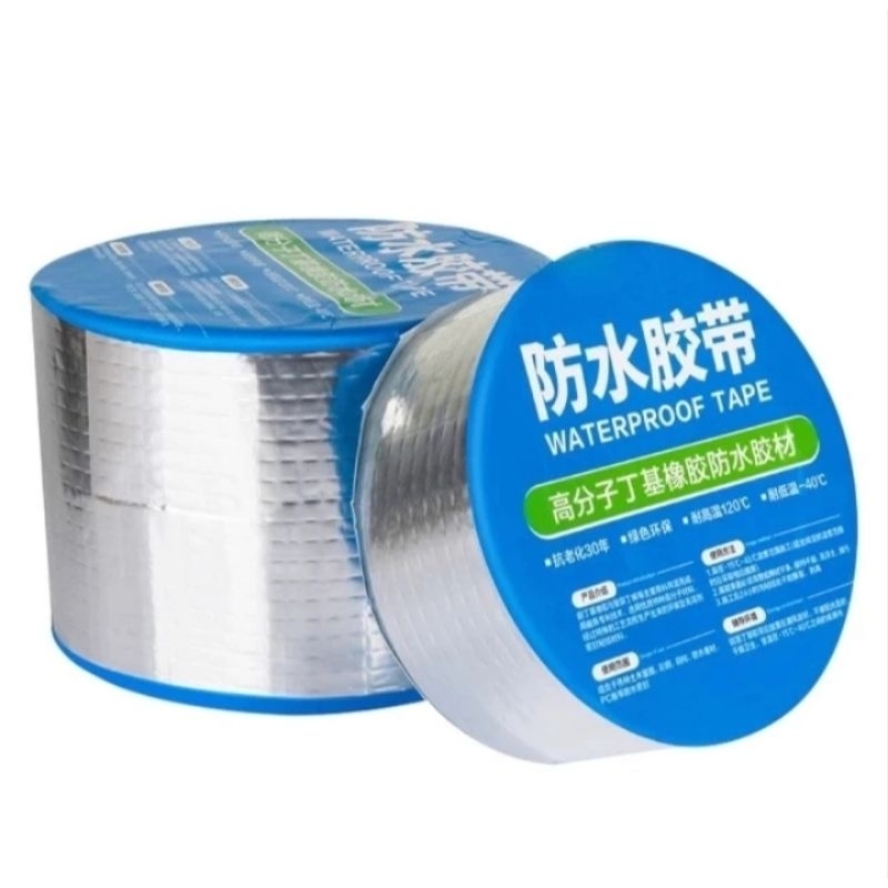 Leakproof Duct tape Aluminum foil butyl Waterproof flex tape Leakproof Glue 10cm x 5M Shopee