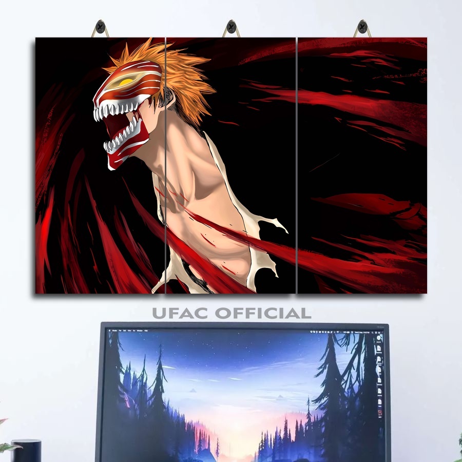 KAYU HIASAN DINDING Anime Bleach Rukia Kuchiki Room Decoration 45X30 ...