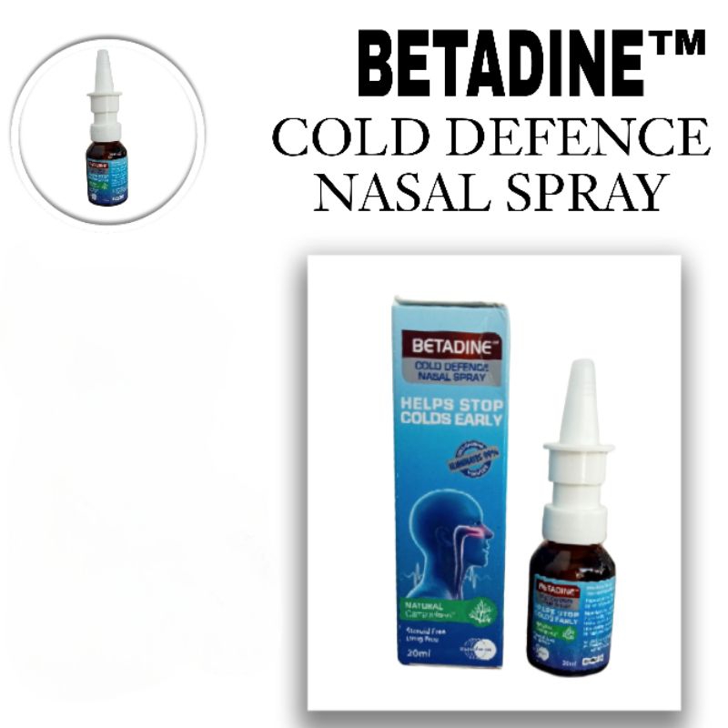 Betadine Cold Defence Nasal Anti Virus Nose Spray For Adults Shopee