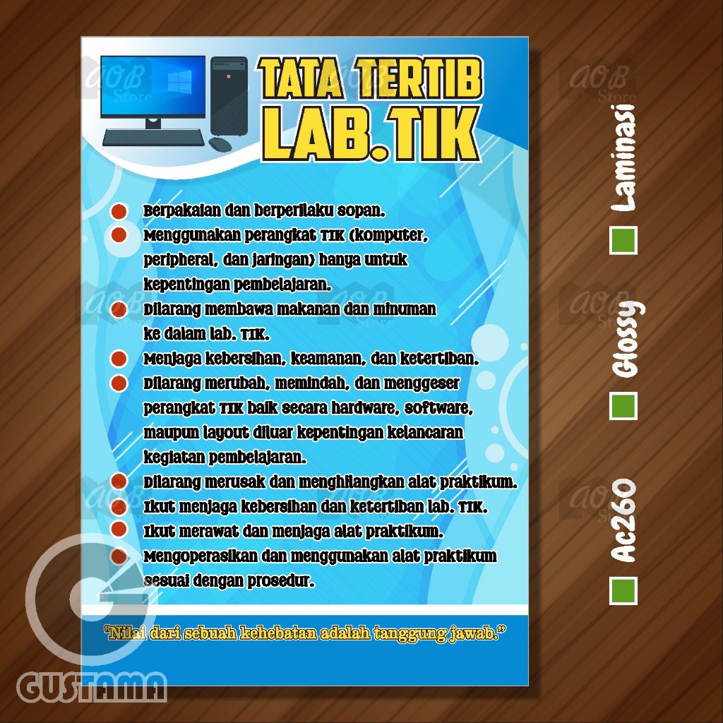 Ict Room Layout Poster, A3 ICT Laboratory Poster | Shopee Malaysia