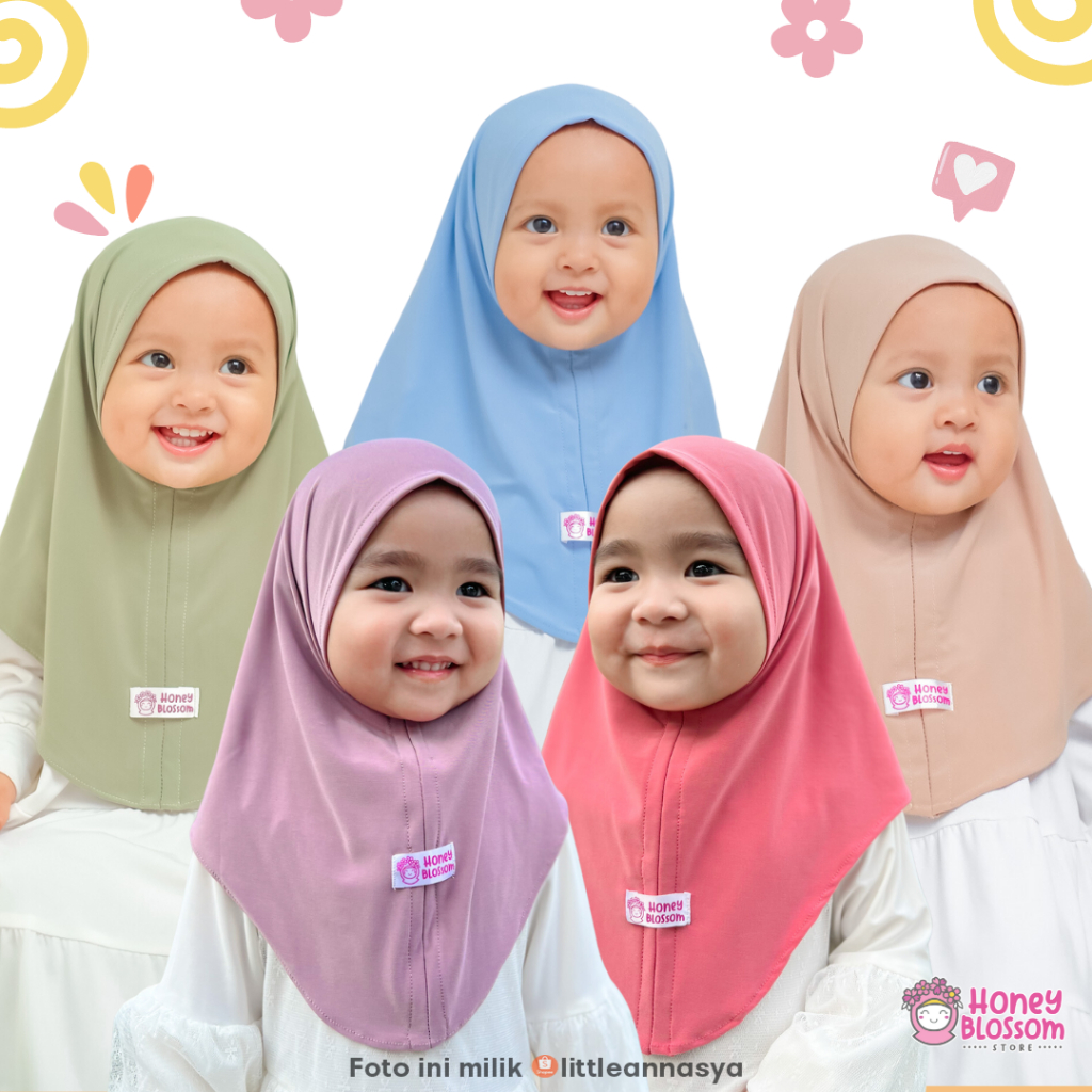 Honeyblossom - Children's Hijab / Baby girls' Hijab / Baby Hijab ...