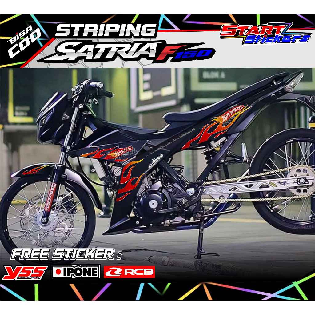 Striping Variation SUZUKI SATRIA F150 HOTWHEELS STYLE/STICKER LIST ...