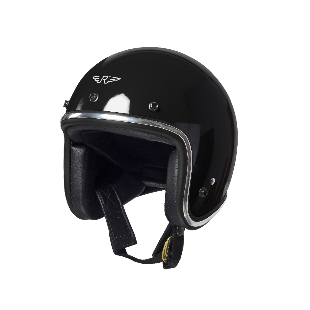 Rimc Helmet Retro Riders Inc Doja X Black Glossy Shopee Malaysia