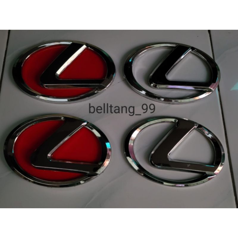 MERAH Red lexus logo/Red lexus Emblem/lexus chrome logo/lexus logo 13cm ...