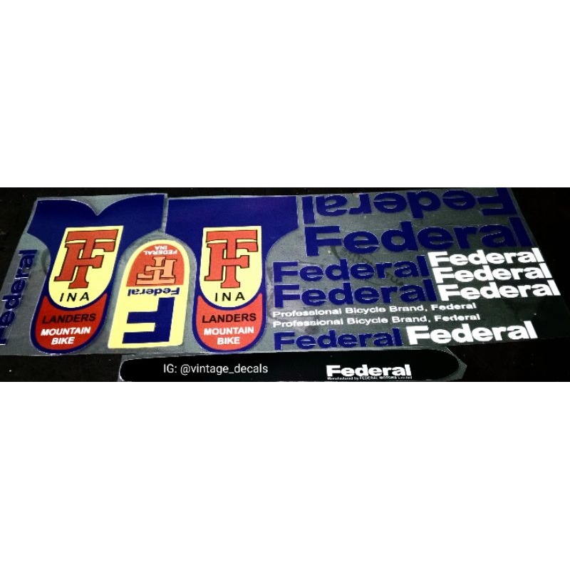 Sticker Decals Replacement Federal Custom Panasonic Mr 