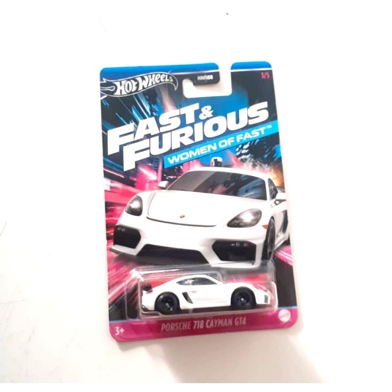 Hotwheels Fast And Furious Porsche 718 Cayman Gt4 Woman Of Fast Shopee Malaysia