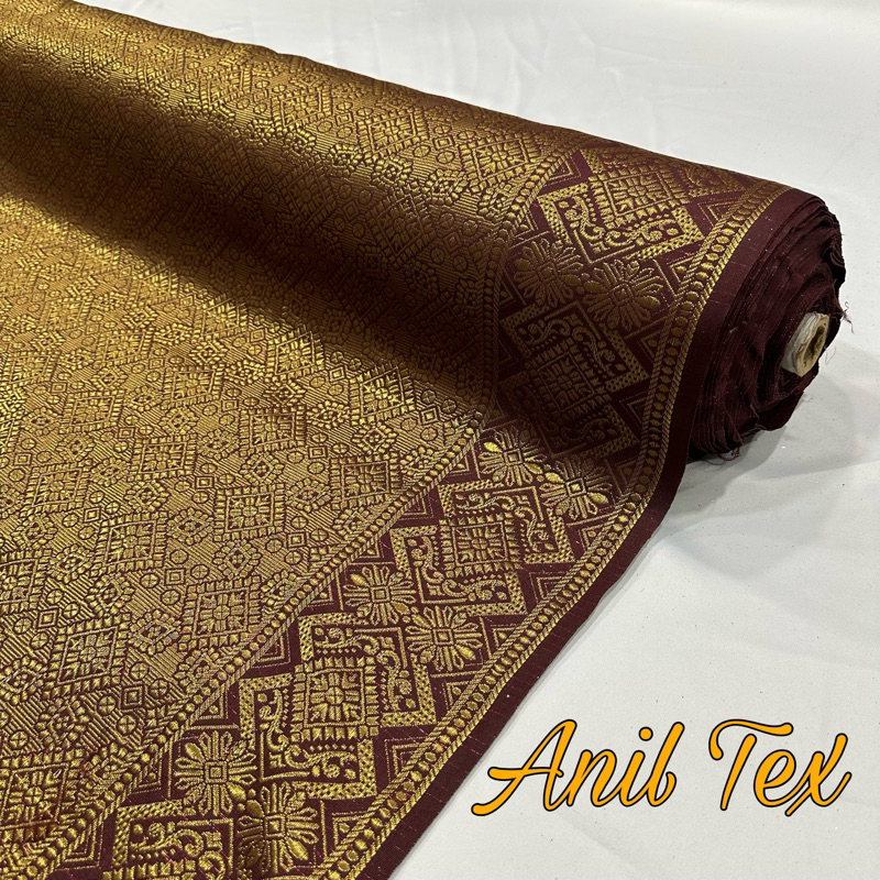 Songket Materialmetered Songket Fabricwoven Songketpalembang Songket