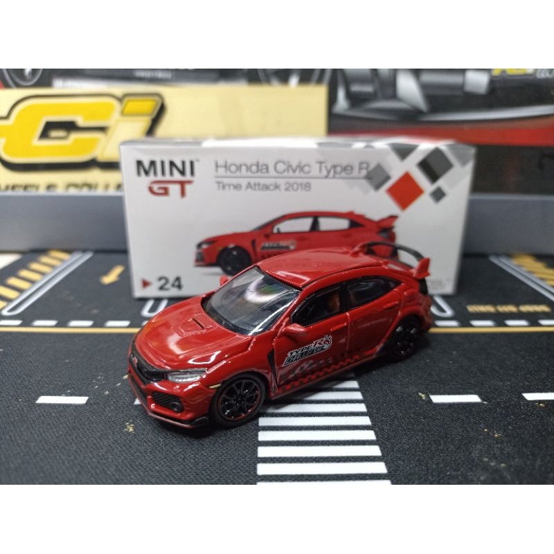 MERAH Mini GT honda civic type R Red(lose) | Shopee Malaysia