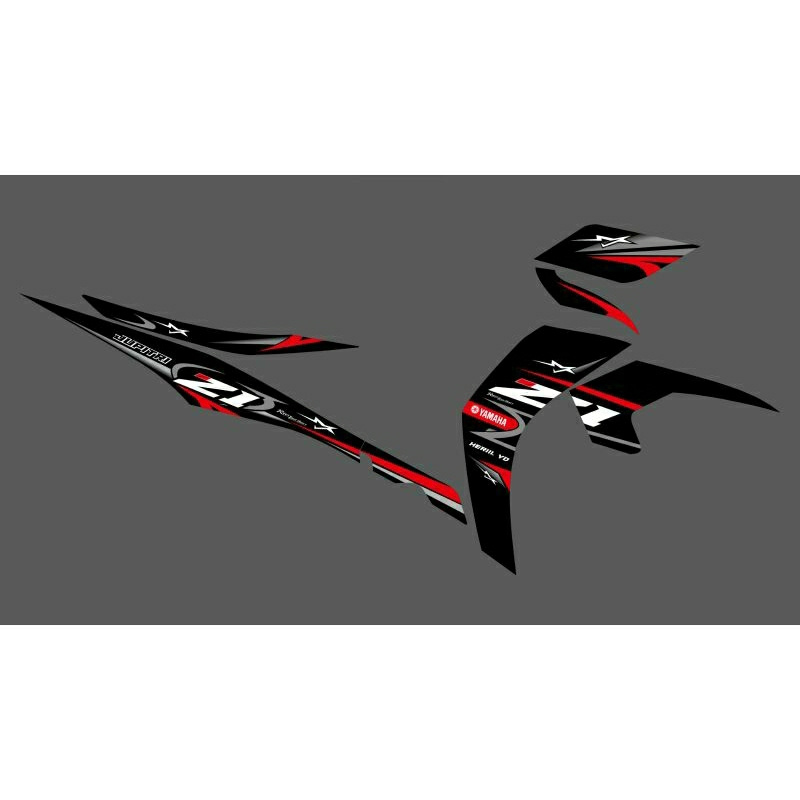 Yamaha JUPITER Z1 RACING NON Transparent STRIPING STICKER | Shopee Malaysia
