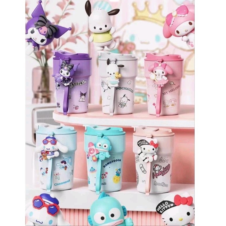 Sanrio Stainless Glass Bottle/Sanrio Coffee Glass/Hello Kitty Glass ...