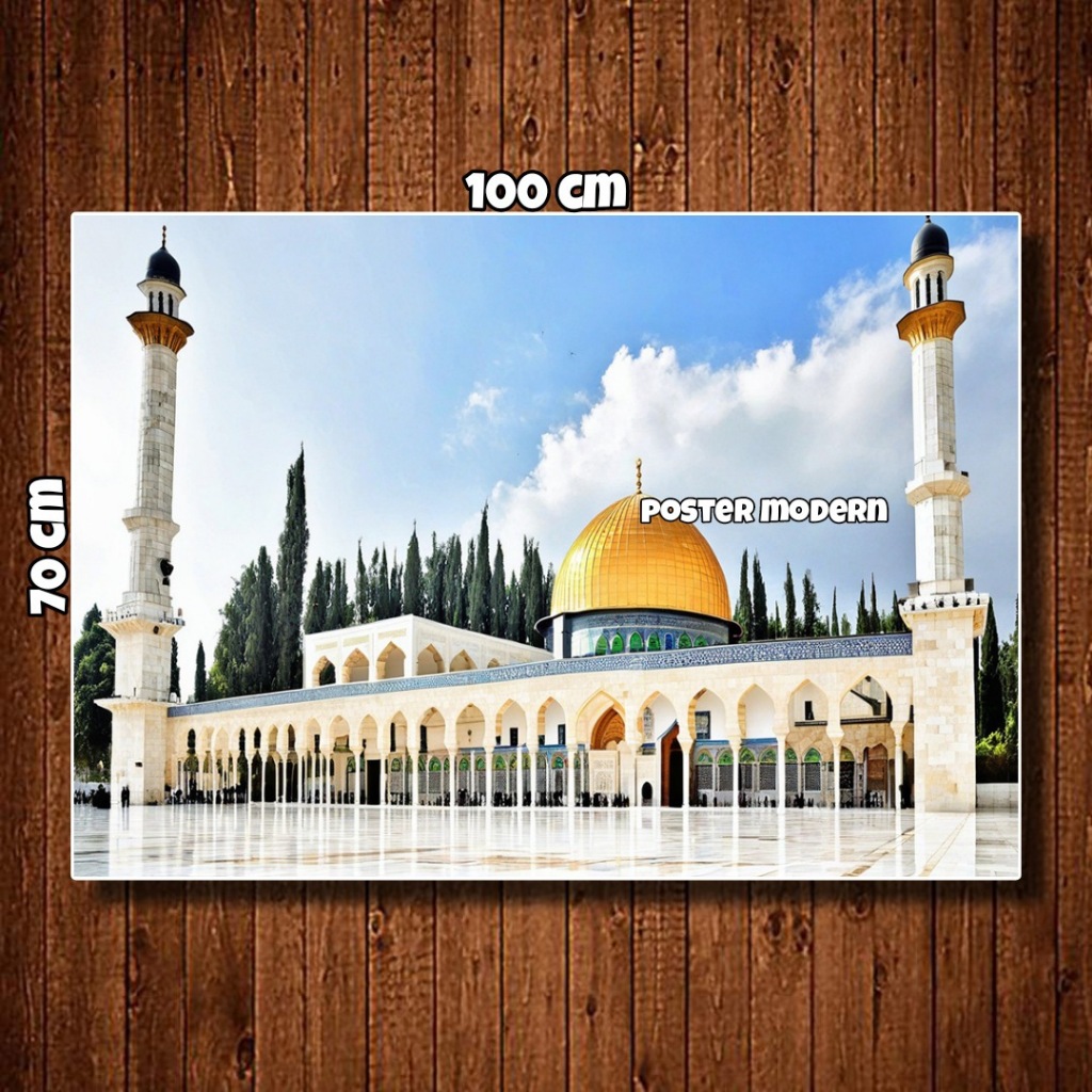 Painting poster Print BIG JUMBO al aqsa Mosque Code 96/al aqsa Mosque