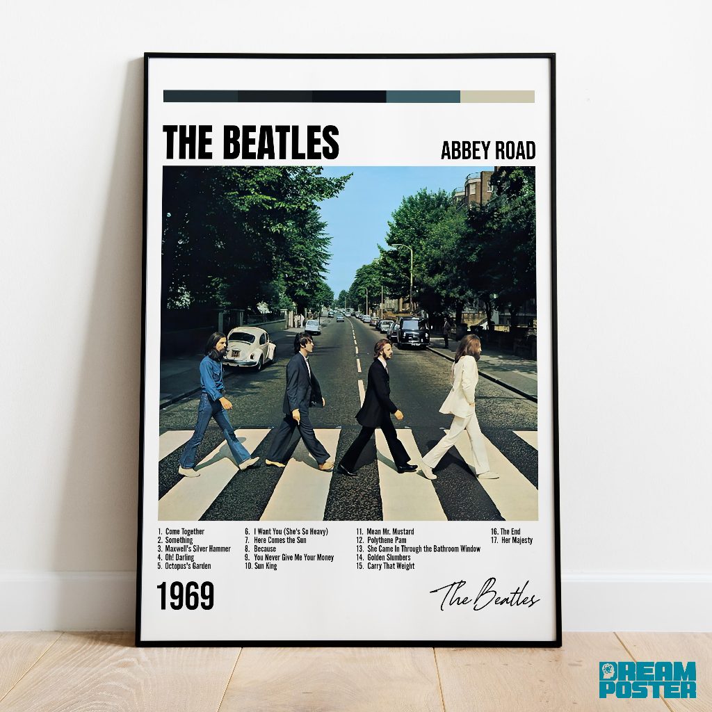 Grupo Erik Poster Die Beatles 1962-1966 Era Kunstdruck - Deko für Wohnzimmer oder Schlafzimmer - Größe 61 x 91 - Offizielle The Beatles Fanartikel
