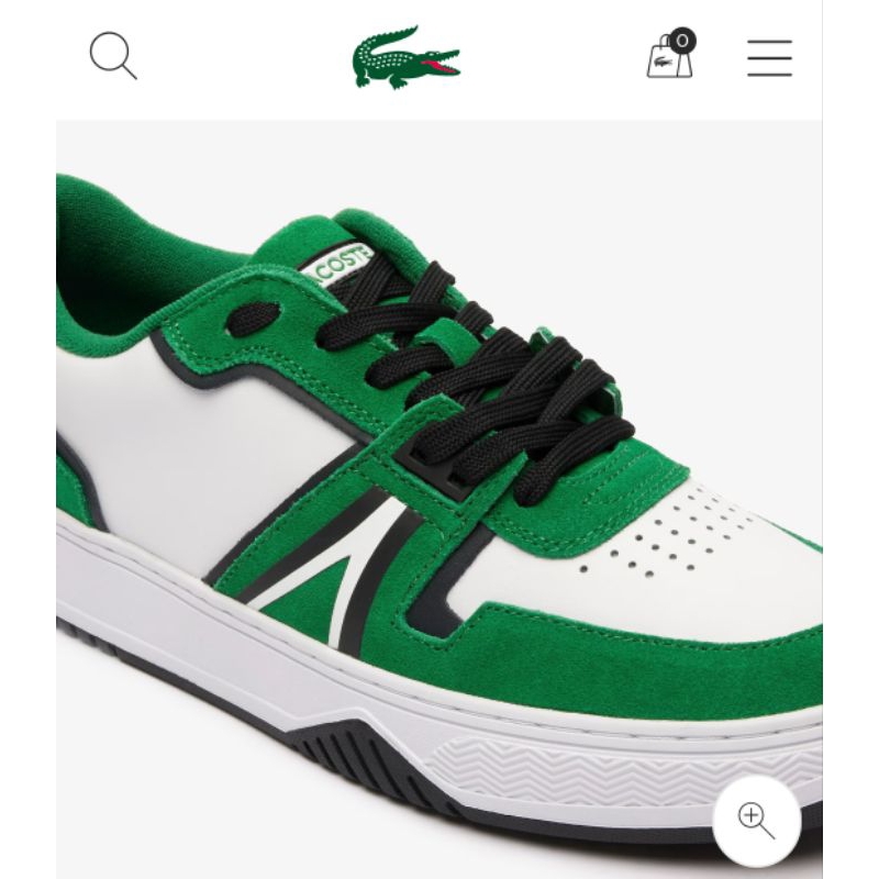 Lacoste L001 Coated Leather Trainers Shoes 100% Original | Shopee Malaysia