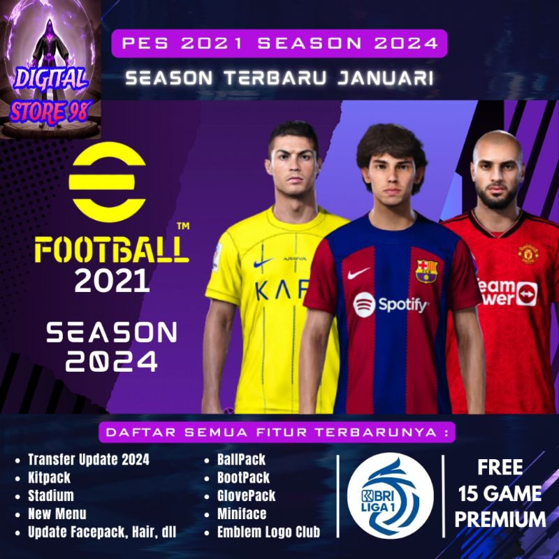 Pes 2021 SEASON January 2024 PRO EVOLUTION 2021 LAPTOP GAME PC