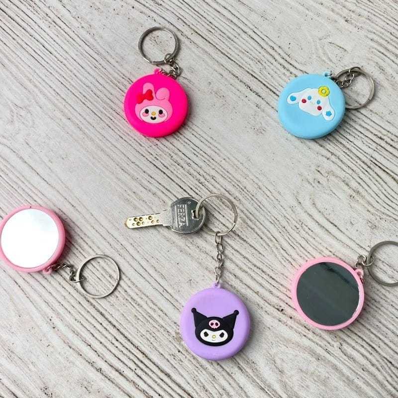 GANTUNGAN Sanrio Ganci Mirror Keychain Sanrio Melody Cinamorol Kuromi ...