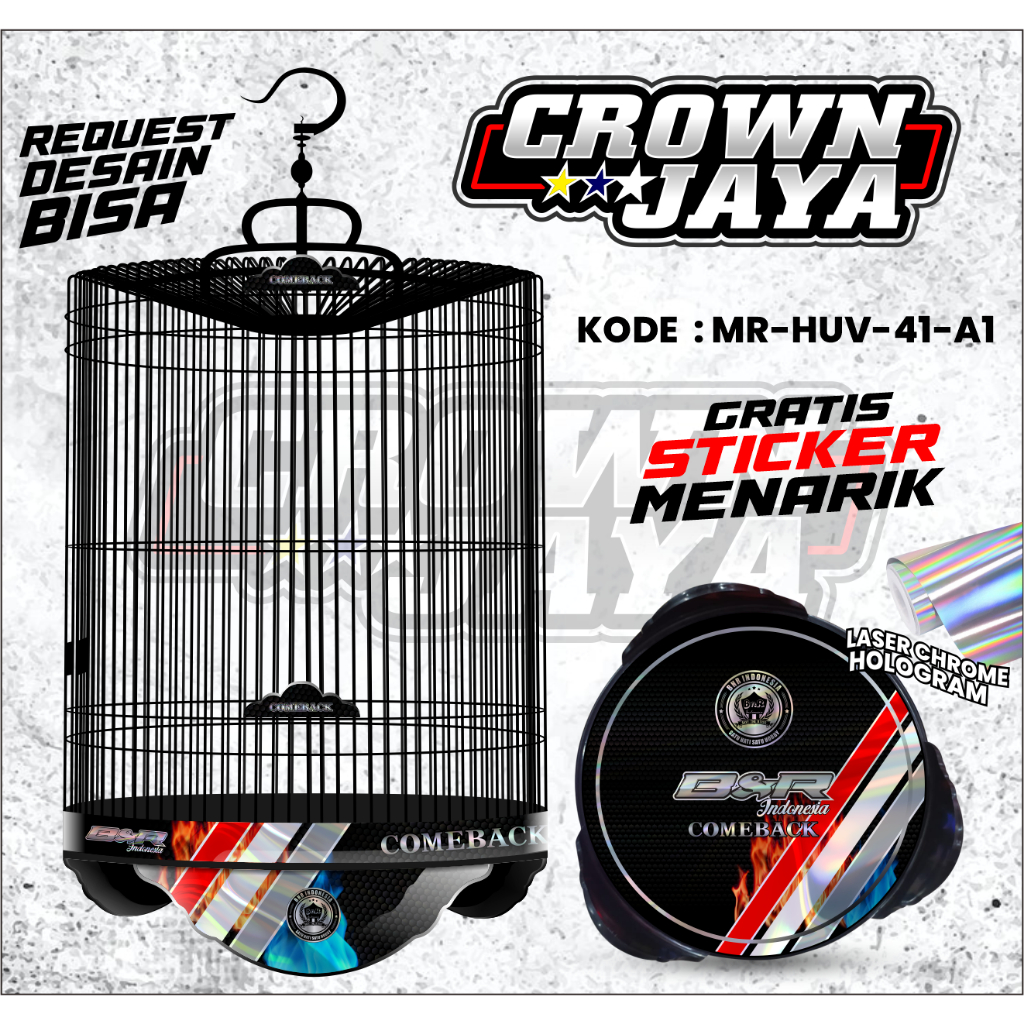Decal STICKER Cage BNR NEW COMEBACK SERIES TERBARU/DECAL Cage Magpie ...