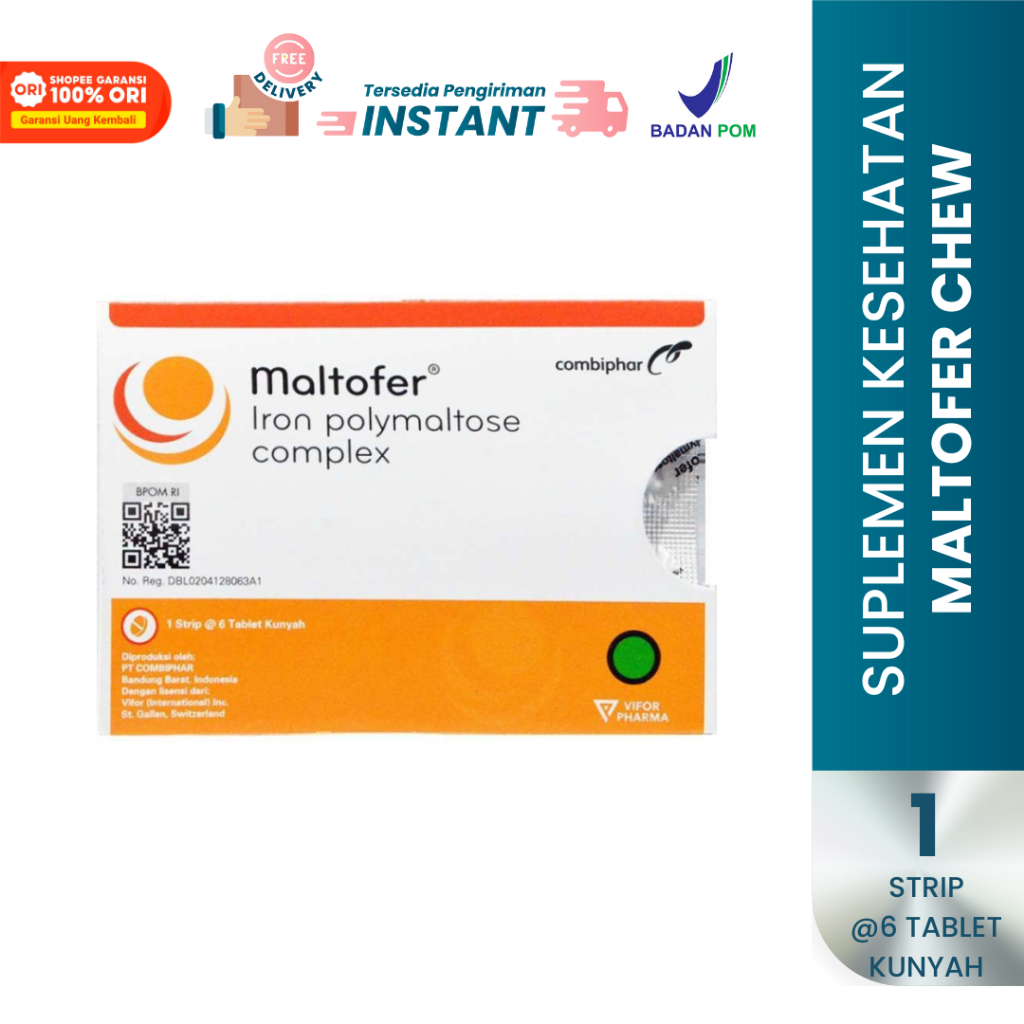 Maltofer Chewy Strip - Maltofer Chewable Tablets 6 Tablets - Anemia And