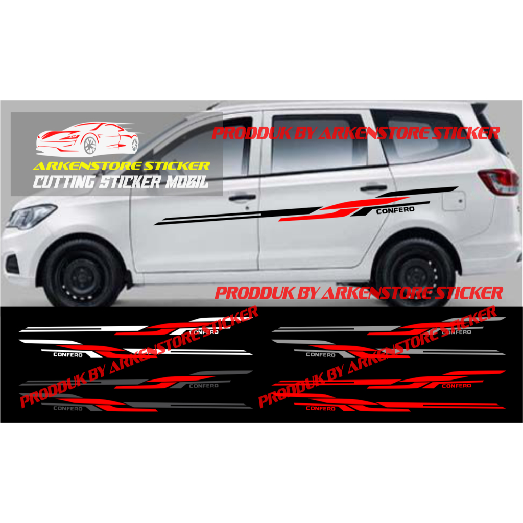 Cutting sticker Car sticker wuling confero s sticker list Car Body ...