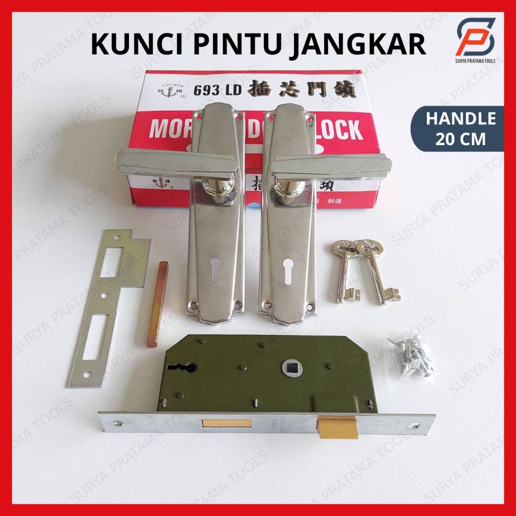 Anchor Door Lock 693 LD Large House Door Pull Handle Set 20 cm | Shopee ...