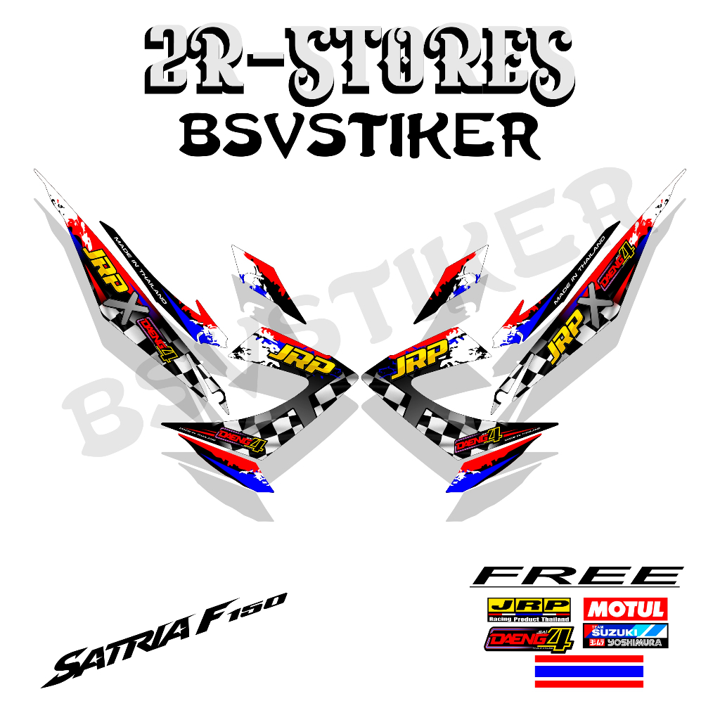 Striping satria fu facelift jrp x thailand daeng 4, Sticker raider jrp ...