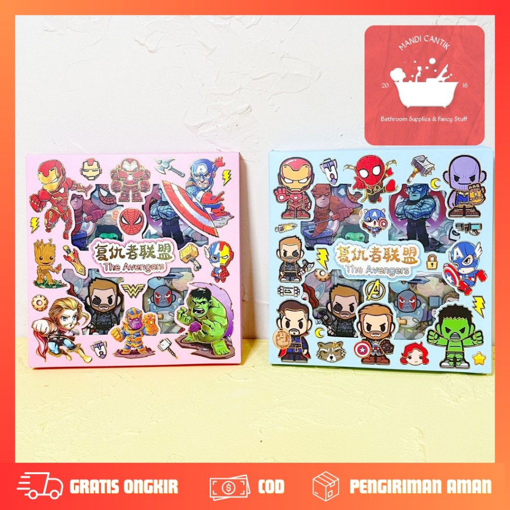 Sticker 100 SHEETS AVENGERS SUPERHERO CUTE MOMO MASU WATERPROOF ...