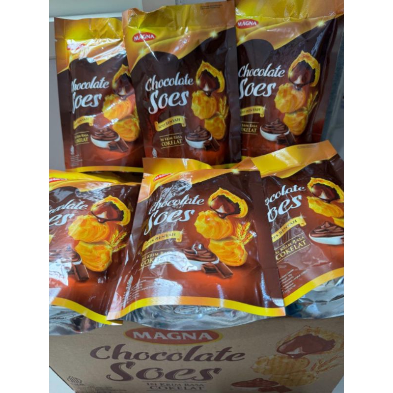 Magna Chocolate Soes/Chocolate Sus per Pack Shopee Malaysia